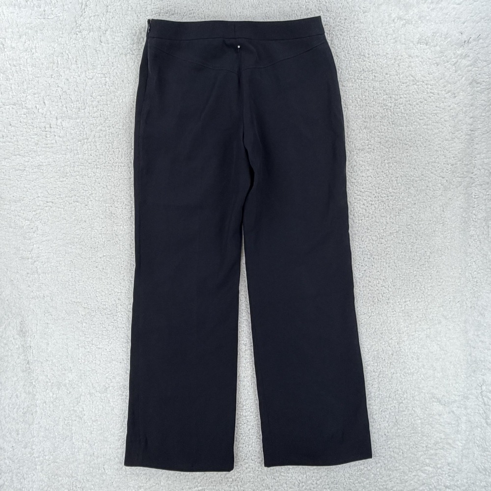 Louis Vuitton Dress Pants Womens 40 Black Straight Leg Polyester Uniform Work - Picture 2 of 11